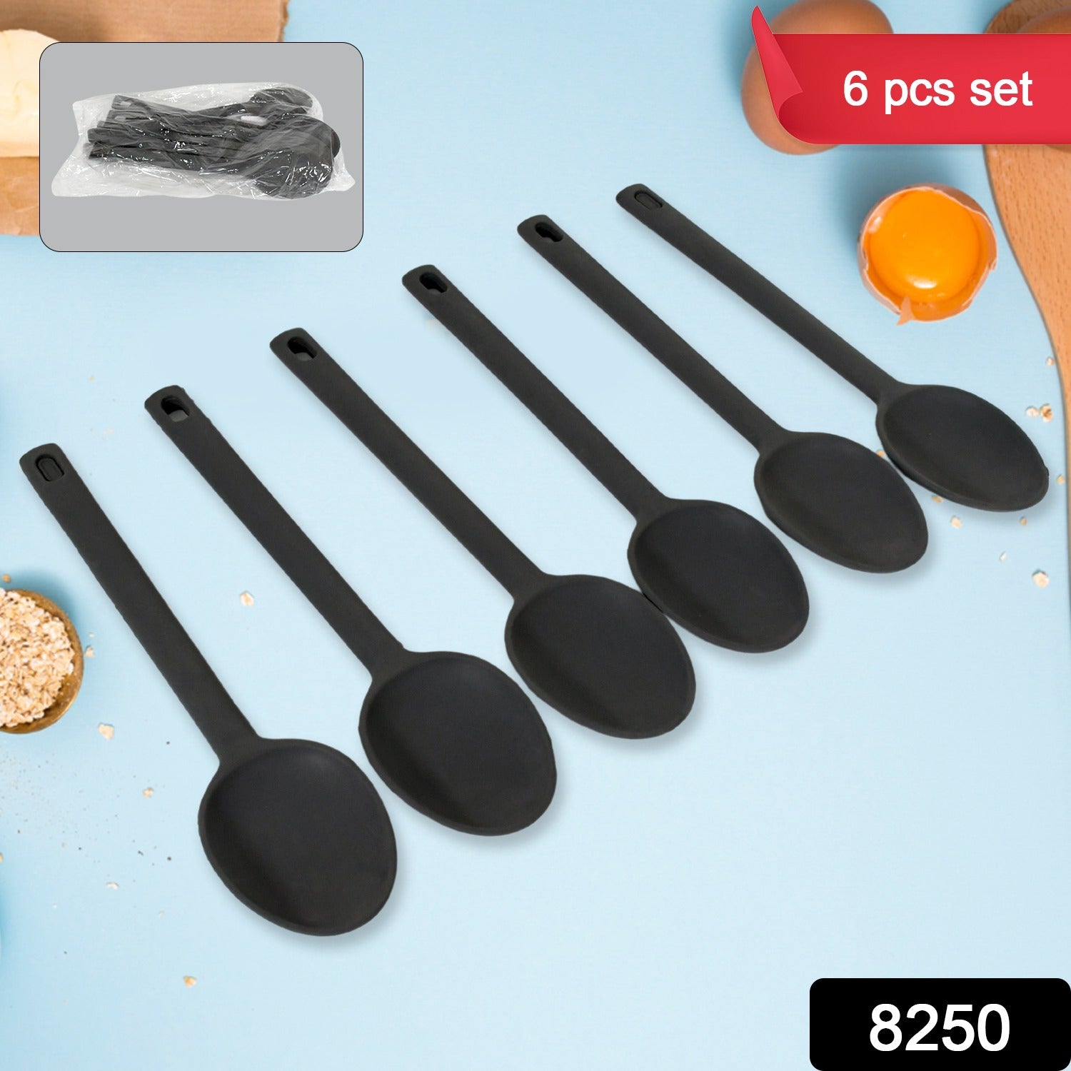 Multipurpose Silicone Spoon, Silicone Basting Spoon Non-Stick Kitchen Utensils Household Gadgets Heat-Resistant Non Stick Spoons Kitchen Cookware Items For Cooking and Baking (6 Pcs Set) Multipurpose Silicone Spoon, Silicone Basting Spoon Non-Stick Kitchen Utensils Household Gadgets Heat-Resistant Non Stick Spoons Kitchen Cookware Items For Cooking and Baking (6 Pcs Set)